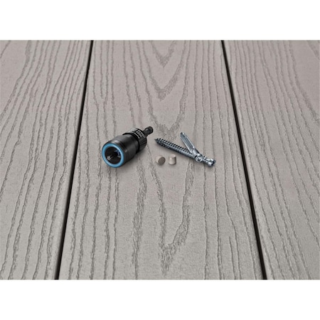 Tinkertools No.10 x 2.5 in. Star Trim Head Epoxy Coated Stainless Steel Deck Screws & Plugs Kit TI3332919